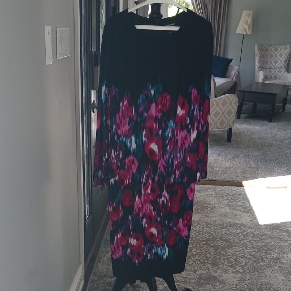 Liz Claiborne Black and Pink Sheath Dress for Weddings